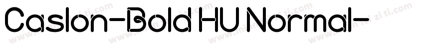 Caslon-Bold HU Normal字体转换